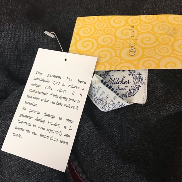 NEW Stiches in Time QVC Cardigan Sweater -Floral - Picture 8 of 8